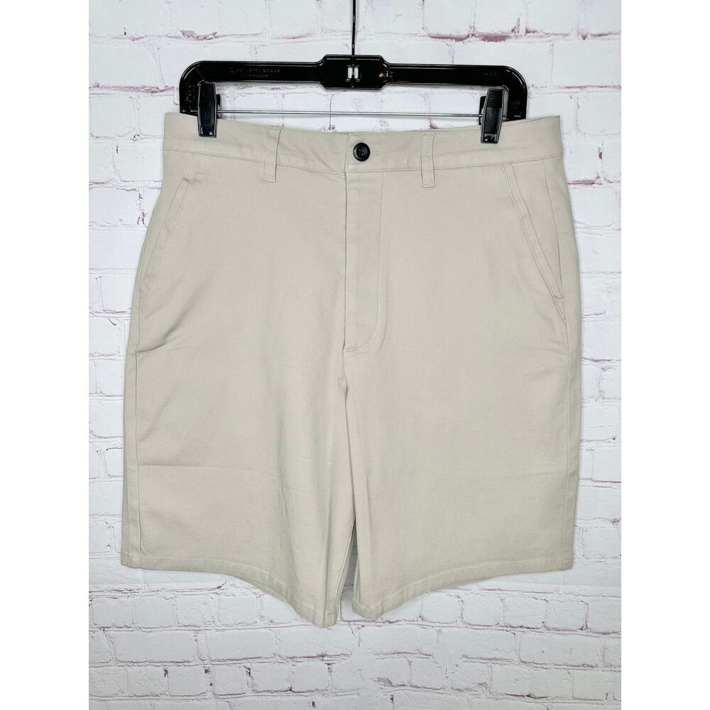 NEW ASOS Design Relaxed Skater Chino Shorts Light Gray Dove Mens W32 9.5" Inseam